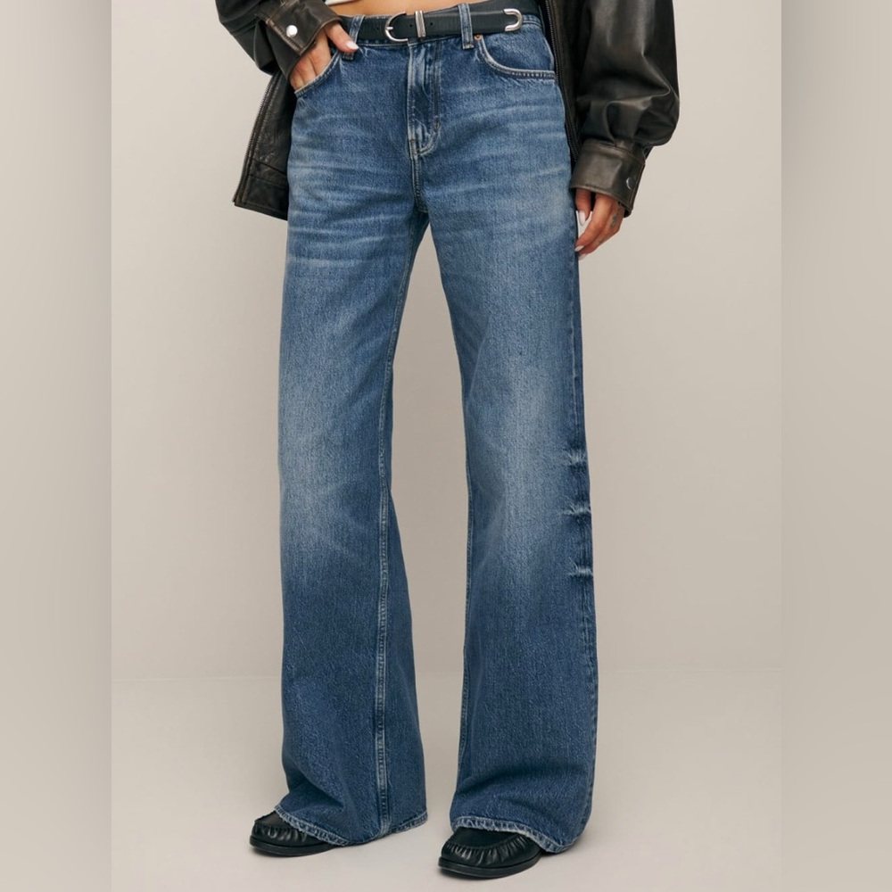 Reformation Cary Low Rise Slouchy Wide Leg Jeans